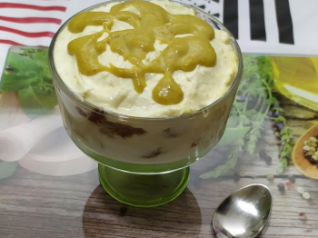 Dolce al bicchiere &quot; mi tiro sù&quot;
