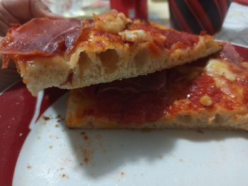 Pizza ad alta idratazione
