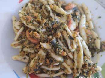 Pasta con crema di verdure