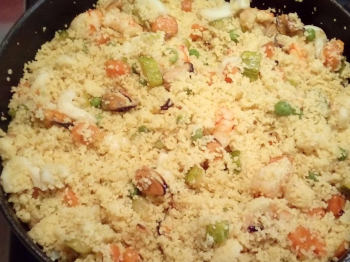 Cous cous verdure e frutti di mare