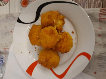 Arancini zafferano e pancetta