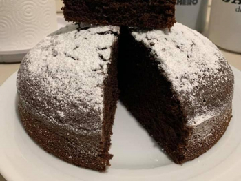 Torta al cacao e panna
