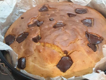 Torta alla ricotta con cioccolato fondente