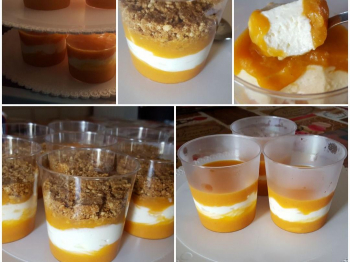 [6° sfida culinaria] Cheesecake rovesciata in bicchiere all'albicocca
