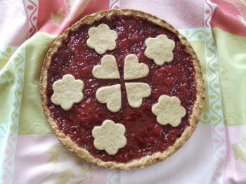 Crostata integrale con confettura ai frutti rossi