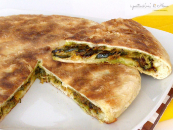 FOCACCIA CON ZUCCHINE COTTA IN PADELLA