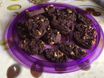 Biscotti cacao e noci