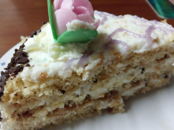 Torta con ricotta e gocce di cioccolato