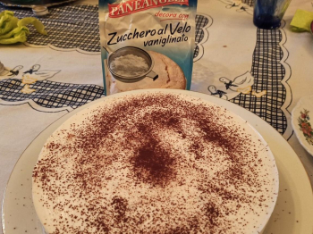 Cheesecake con gocce di cioccolato