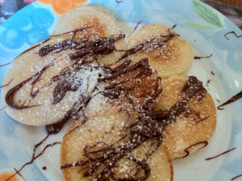 Mini pancake vegani e senza bilancia