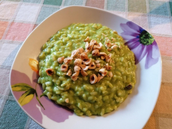 Risotto con crema di zucchine