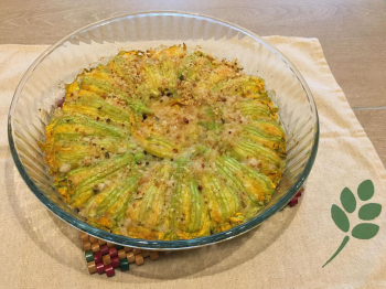 Fiori di Zucca Ripieni e gratinati al forno