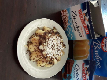 Budino con cioccolato e mandorle 7°Sfida Culinaria Dessert dell' estate..