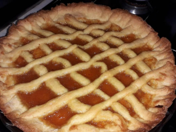 CROSTATA CON CONFETTURA DI PESCHE🍑