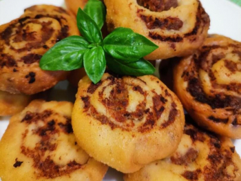 Girelle con impasto polpette