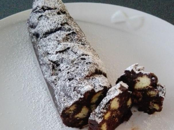 Salame di cioccolato al caffè