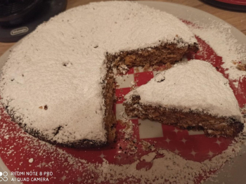 Torta mela mirtilli e cannella gluten free