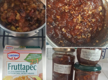 Marmellata di fichi neri calabresi e noci di Sorrento