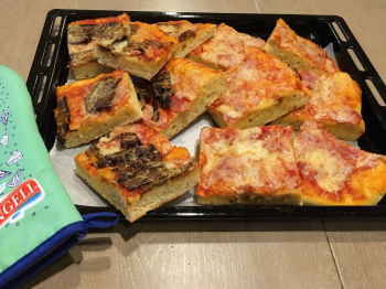 Pizza Alta in teglia
