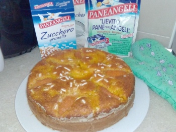 Torta yogurt e albicocche