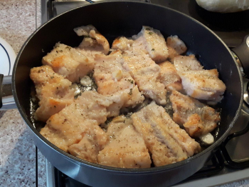 Trancetti di trota scaloppati al limoncello