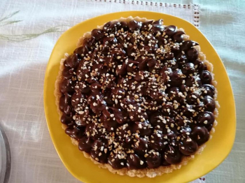 TORTA SENZA COTTURA CON CREMA AL CIOCCOLATO
