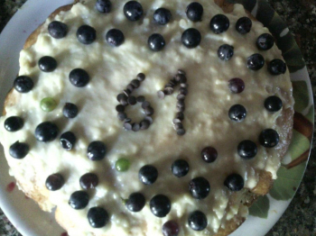 Torta crema crema pasticcera - uva