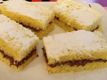 Trancetti con crema al cioccolato