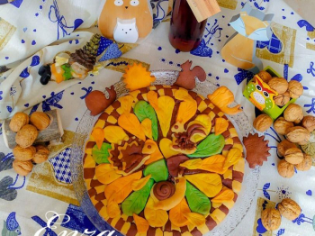 Crostata con marmellata di fichi e mandorle &quot;Passeggiando nel bosco&quot; (8°SFIDA CULINARIA)