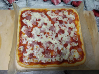 🍕Pizza cotto e mozzarella 🍕