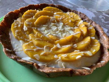 torta fredda al cioccolato bianco