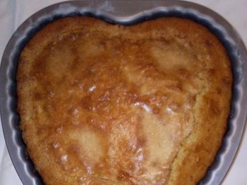 torta cuore al melone e vaniglia