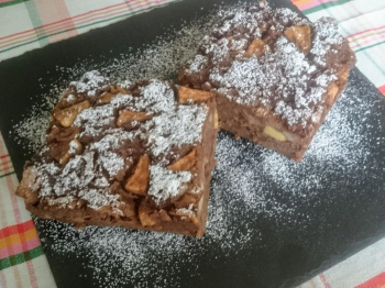 Cubotti di pane raffermo e cacao