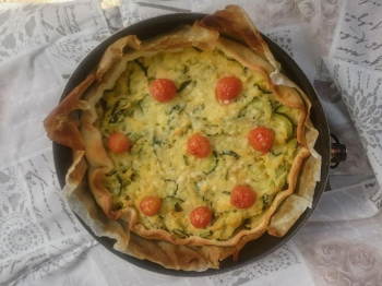 Torta salata con zucchine e patate