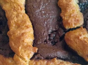 Crostata con frolla allo yogurt e Nutella