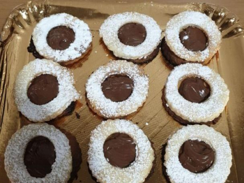 Occhi di bue con crema pan di stelle