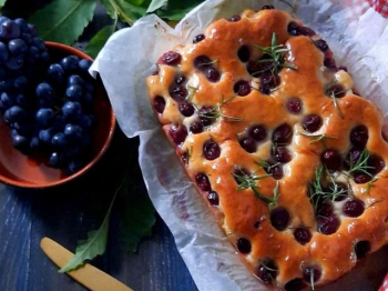 Focaccia con l'uva