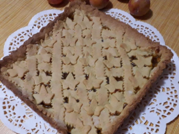 Crostata di confettura di  prugne autunnale🍂🍁