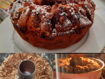 Ciambellone &quot;pere, cannella, fondente e noci di Sorrento&quot;