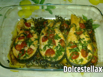 Salmone con pomodorini al forno