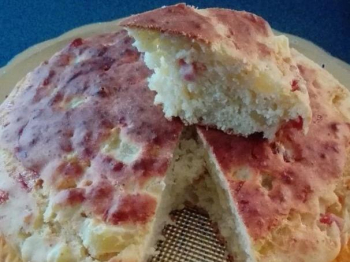 Torta salata patate e pancetta