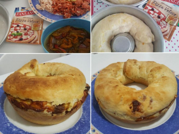 Ciambella pizza veloce svuotafrigo