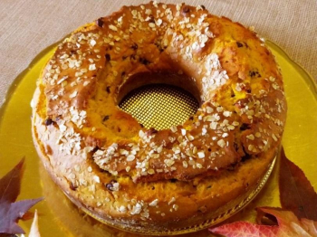 Ciambella alla zucca e cioccolato