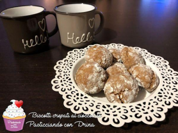 Biscotti crepati al cioccolato