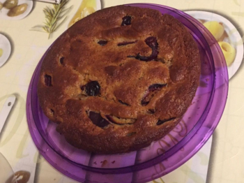 Torta yogurt e susine