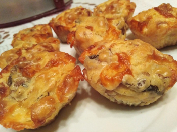 Muffin ai funghi e Asiago