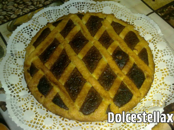 crostata con confettura di fichi