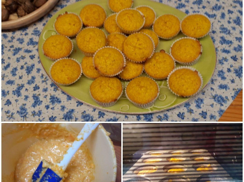 Muffins zucca, cocco e cardamomo
