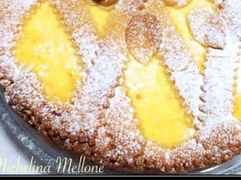 crostata con ricotta e arance