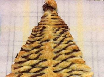 Albero di sfoglia con nutella